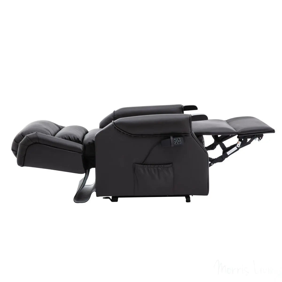 The Warminster Dual Motor Riser Recliner Mobility Chair in Brown Leather Clearance Morris Living