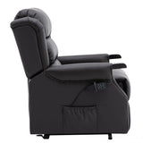 The Warminster Dual Motor Riser Recliner Mobility Chair in Brown Leather Clearance Morris Living