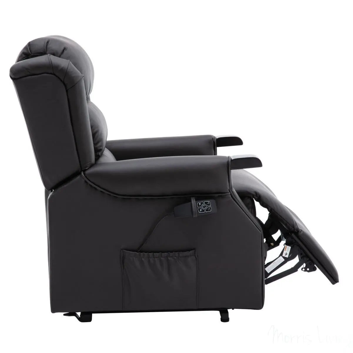 The Warminster Dual Motor Riser Recliner Mobility Chair in Brown Leather Clearance Morris Living