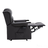 The Warminster Dual Motor Riser Recliner Mobility Chair in Brown Leather Morris Living - thumbnail 3