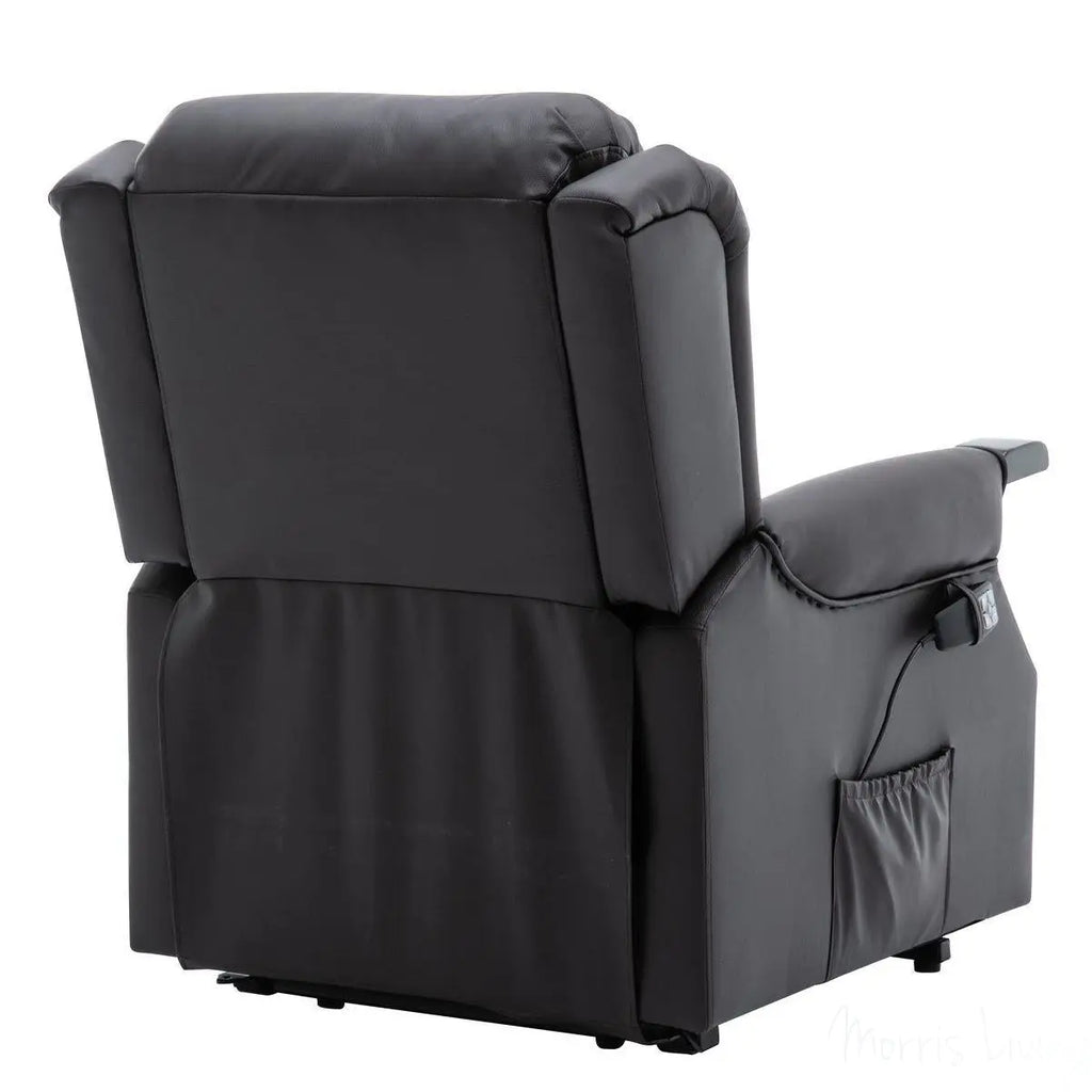 The Warminster Dual Motor Riser Recliner Mobility Chair in Brown Leather Morris Living