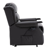 The Warminster Dual Motor Riser Recliner Mobility Chair in Brown Leather Morris Living - thumbnail 6