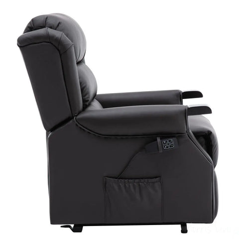 The Warminster Dual Motor Riser Recliner Mobility Chair in Brown Leather Morris Living - image 6
