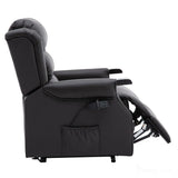The Warminster Dual Motor Riser Recliner Mobility Chair in Brown Leather Morris Living - thumbnail 7
