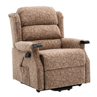 The Warminster Dual Motor Riser Recliner Mobility Chair in Cocoa Fabric - Refurbished Morris Living