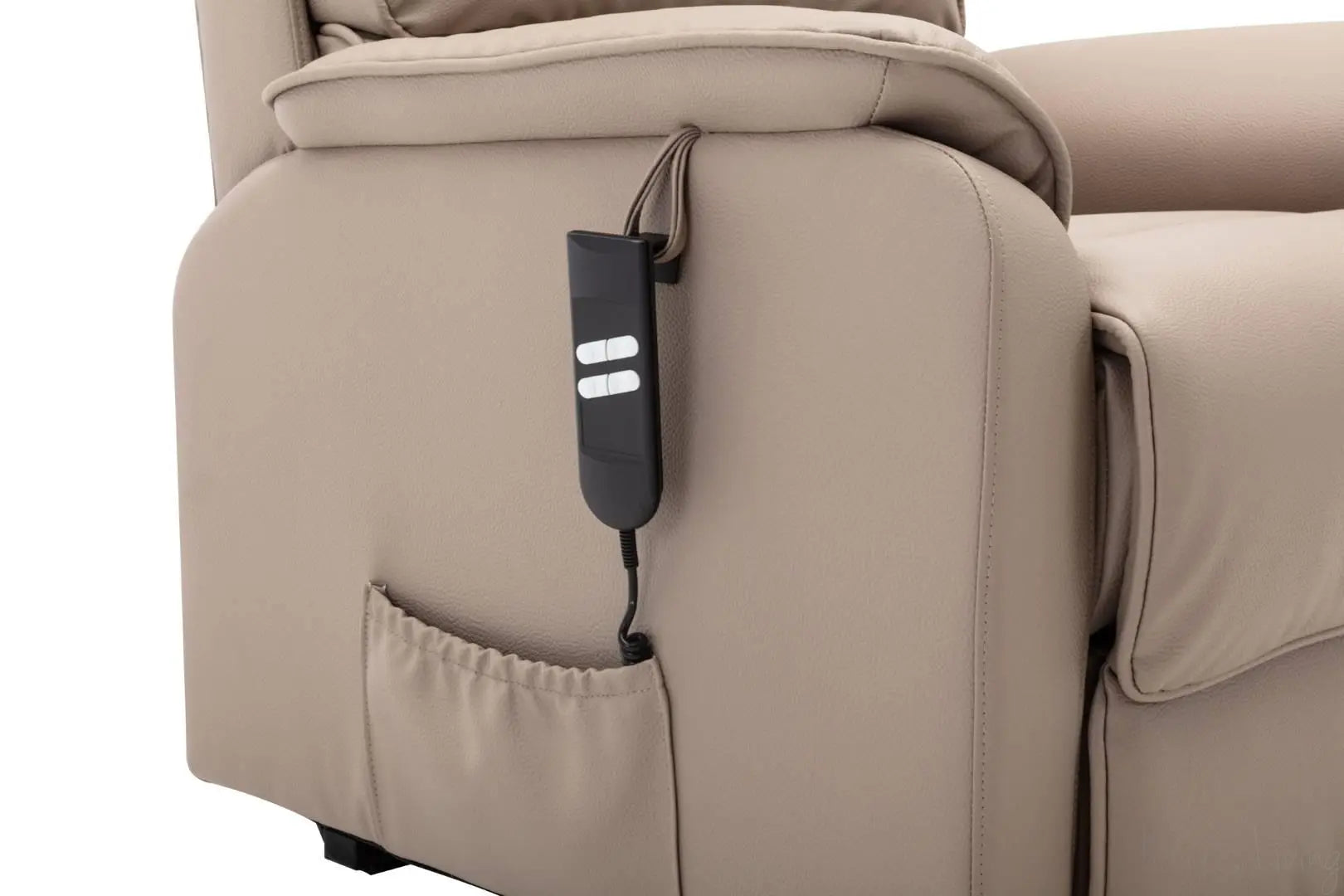 Valencia Dual Motor Riser Recliner Mobility Lift Chair in Pebble Plush - Refurbished GFA