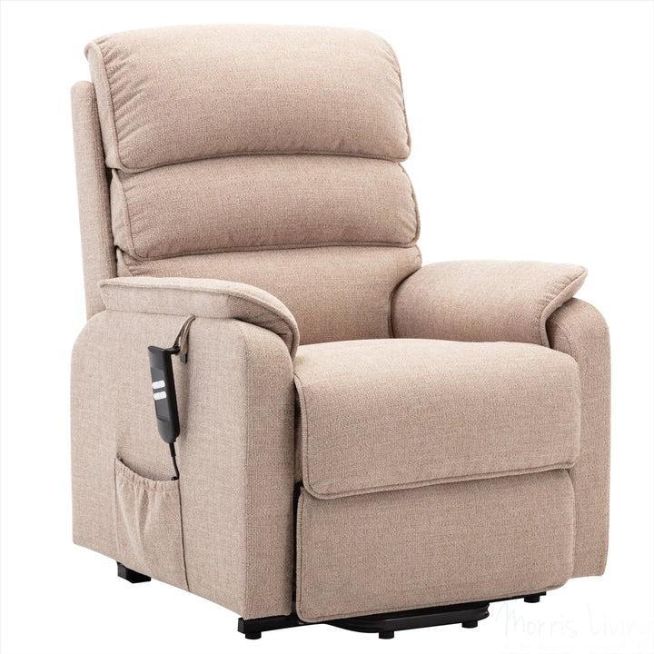 Valencia Dual Motor Riser Recliner Mobility Lift Chair in Wheat Fabric GFA - image 1