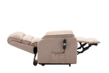 Valencia Dual Motor Riser Recliner Mobility Lift Chair in Wheat Fabric GFA