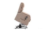 Valencia Dual Motor Riser Recliner Mobility Lift Chair in Wheat Fabric GFA - thumbnail 9