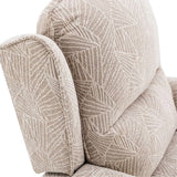 Winchester Dual Motor Riser Recliner Mobility Chair in Cream Brushstroke Fabric Morris Living - thumbnail 9