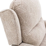Winchester Dual Motor Riser Recliner Mobility Chair in Cream Brushstroke Fabric Morris Living