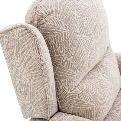 Winchester Dual Motor Riser Recliner Mobility Chair in Cream Brushstroke Fabric Morris Living