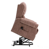 Winchester Dual Motor Riser Recliner Mobility Chair in Mink Brushstroke Fabric Morris Living - thumbnail 5