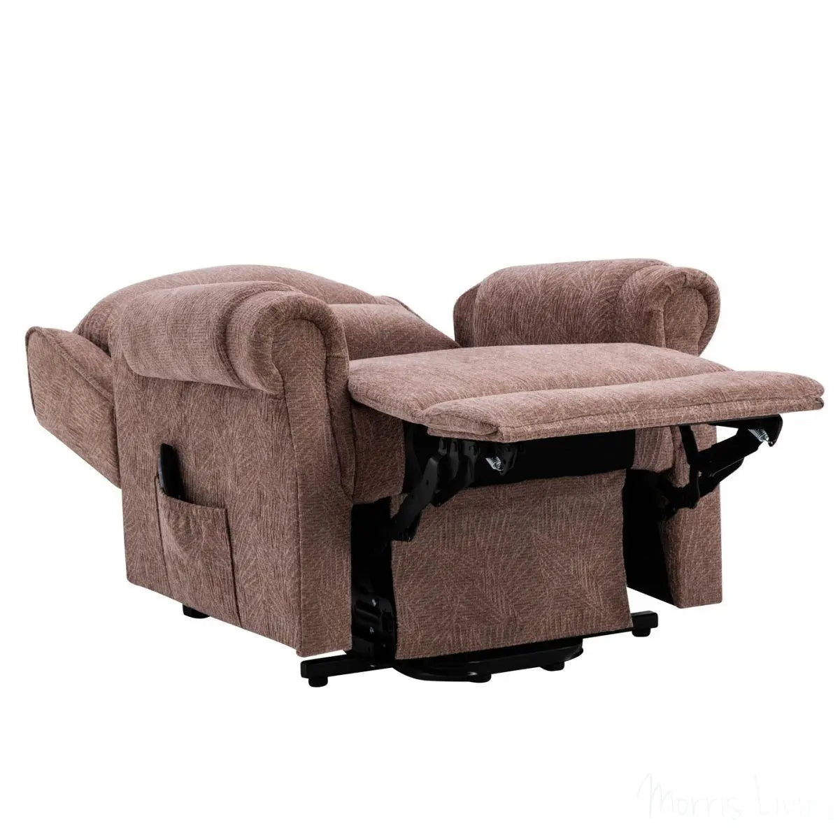 Winchester Dual Motor Riser Recliner Mobility Chair in Mink Fabric - Refurbished Morris Living