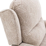 Winchester Dual Motor Riser Recliner Mobility Chair in Cream Brushstroke Fabric - thumbnail 9