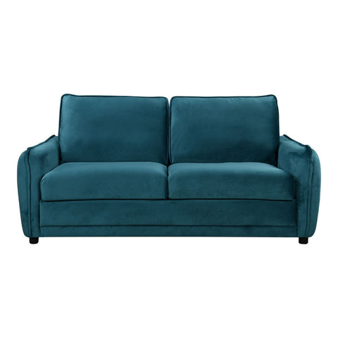 Titan 2 Seater Sofa Bed in Ocean Blue Fabric - image 2