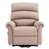 Amesbury Riser Recliner Electric Mobility Chair Taupe Leather, Slight Damage Refurb