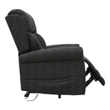 Nevis Petite – Triple Motor Riser Recliner Mobility Chair in Graphite Grey Fabric - thumbnail 5