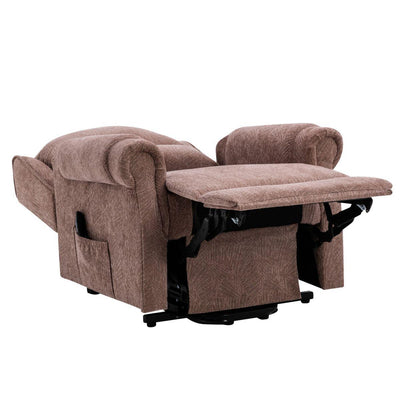 Winchester Dual Motor Riser Recliner Mobility Chair in Mink Fabric - Refurbished