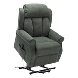 The Darwin - Dual Motor Riser Recliner Mobility Arm Chair in Fern Fabric - Refurbished - thumbnail 8