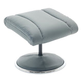 Sahara Swivel Recliner in Petrol Blue Leather - thumbnail 7