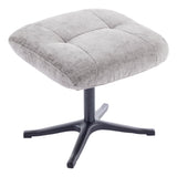 The Nevada Swivel Recliner Chair & Matching Footstool in Cloud Fabric - thumbnail 9