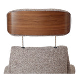 Stratford Swivel Recliner Chair in Coffee Fabric with Matching Footstool - thumbnail 9