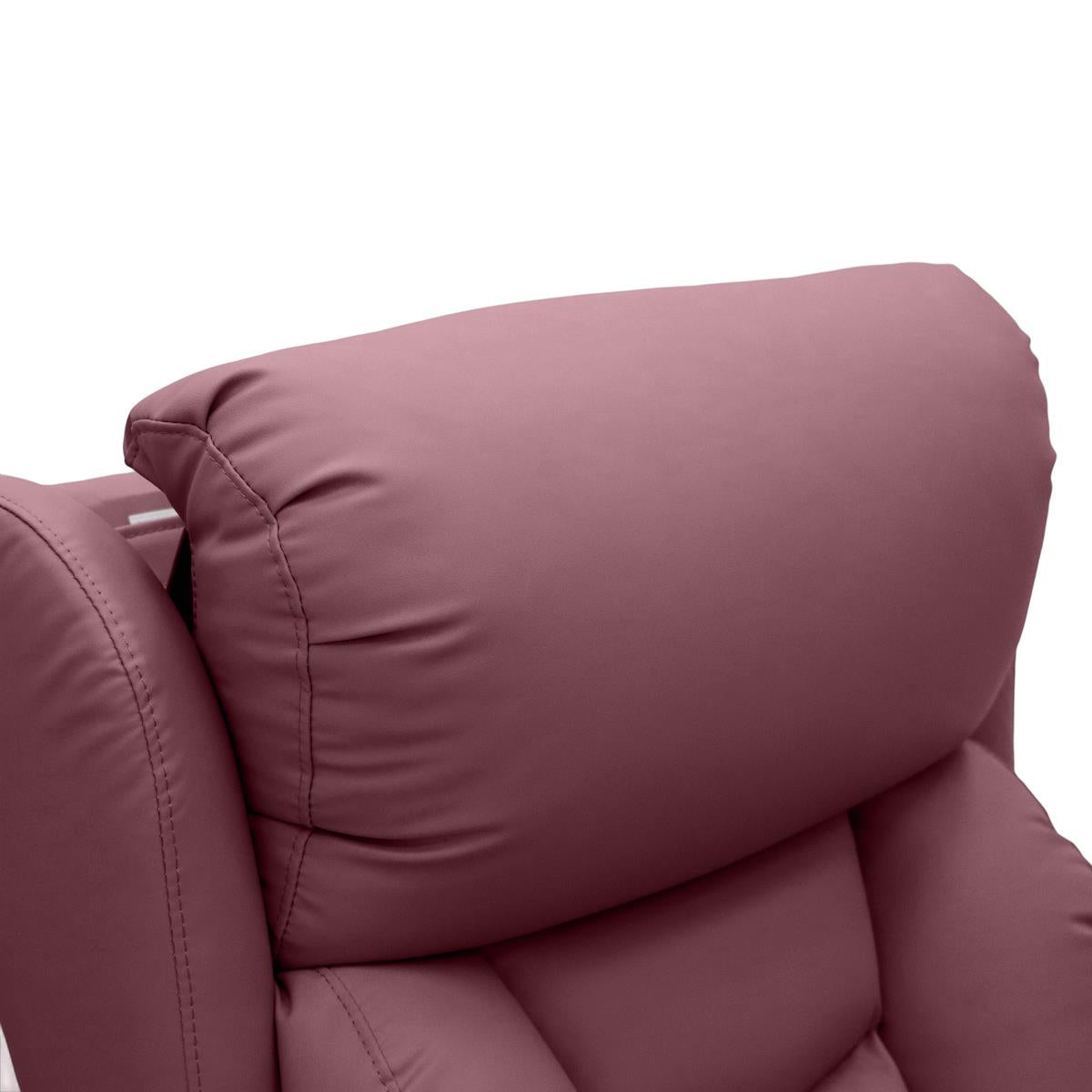 Nevis Healthcare – Triple Motor Riser Recliner Mobility Chair in Petal 4-Way Stretch Faux Leather