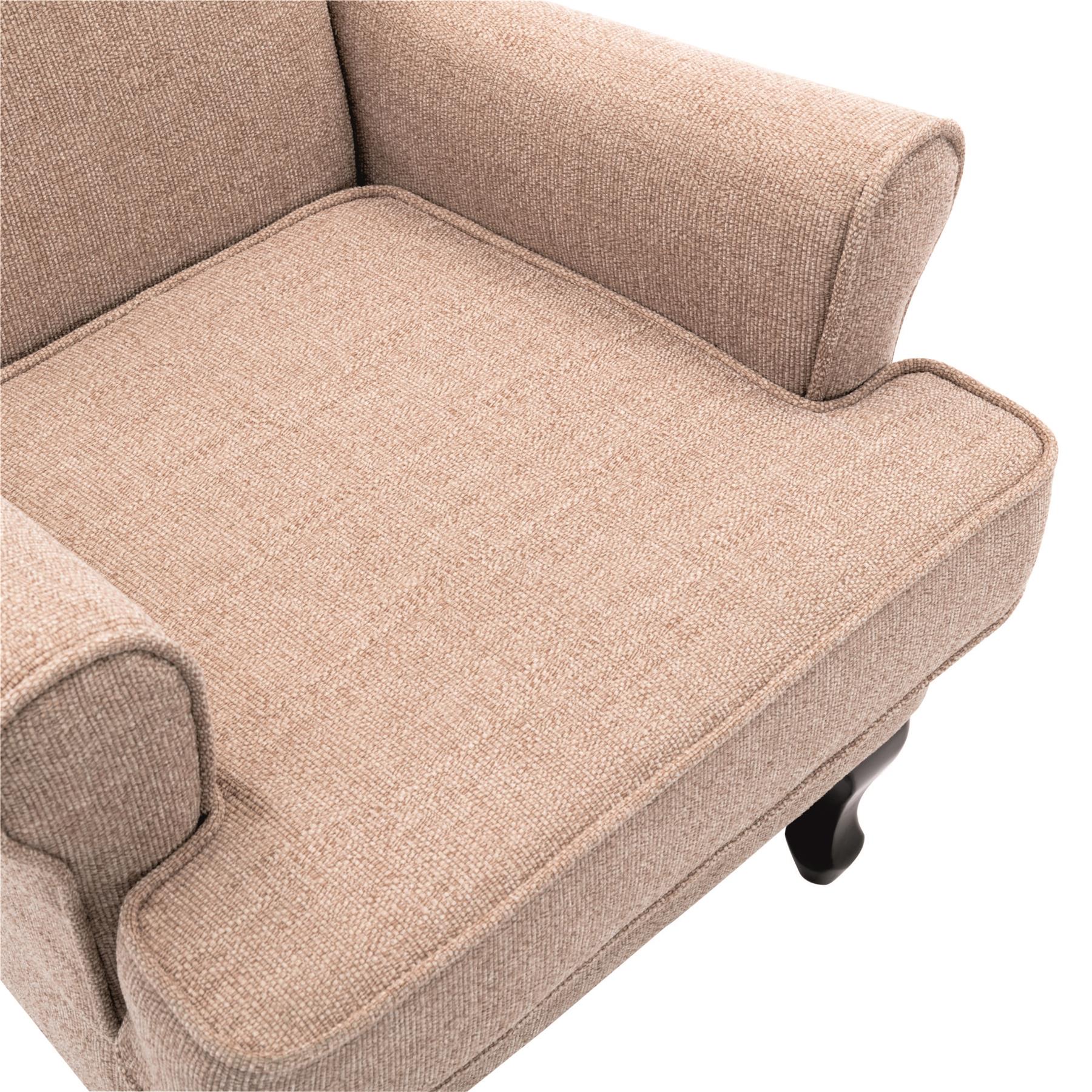 Nelson Fireside Chair in Wheat Fabric - 18.5" Height - Orthopedic Chair - Refurbished