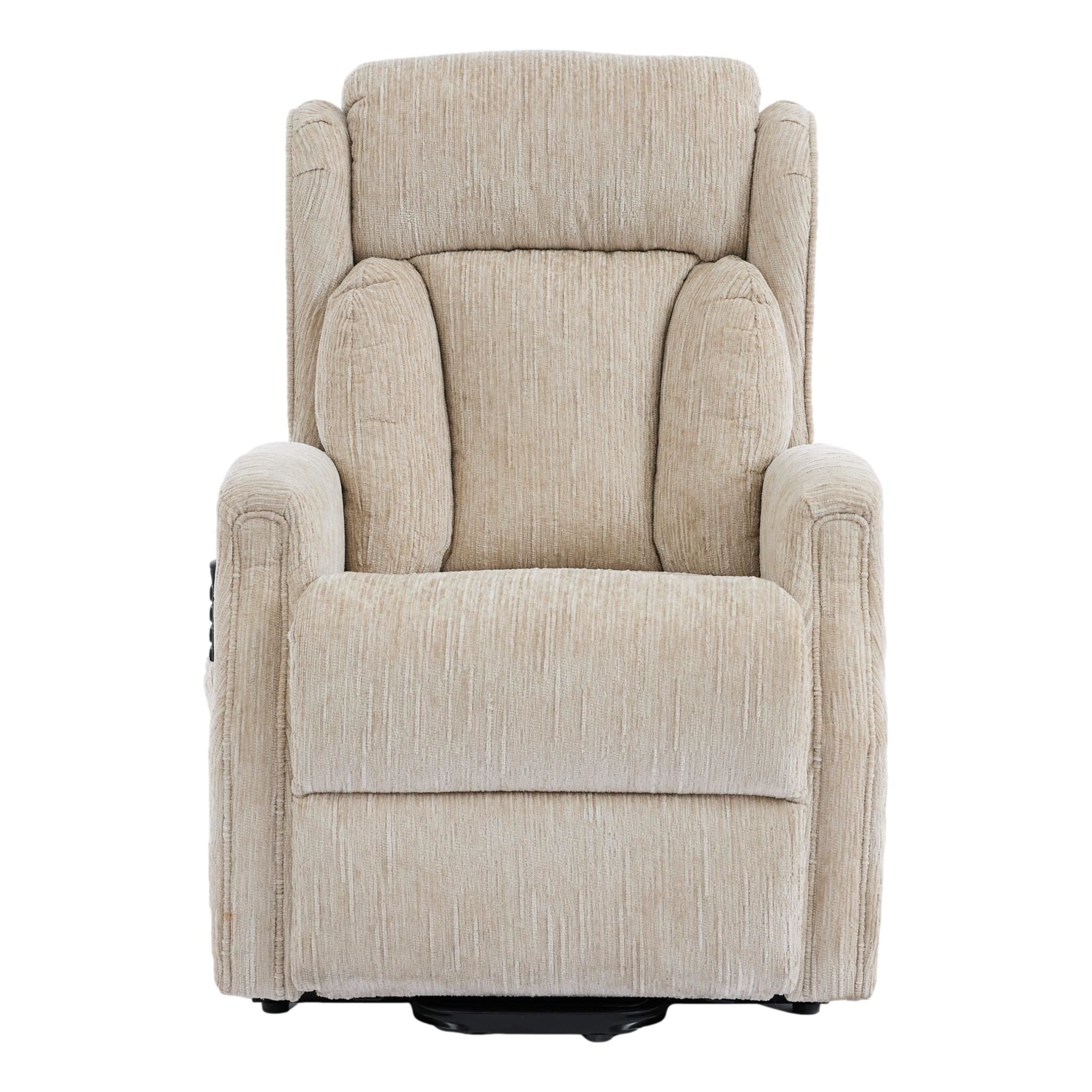 The Aspen Quad Motor Riser Recliner Mobility Lifting Chair in Natural Fabric