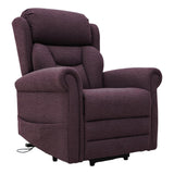 Nevis Standard – Dual Motor Riser Recliner Mobility Chair in Rose Fabric