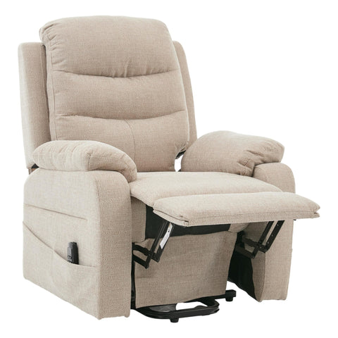 Brampton Riser Recliner Mobility Chair in Lisbon Wheat Fabric - image 5