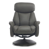 Sahara Swivel Recliner in Cinder Leather - thumbnail 8