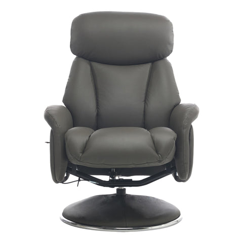 Sahara Swivel Recliner in Cinder Leather - image 8