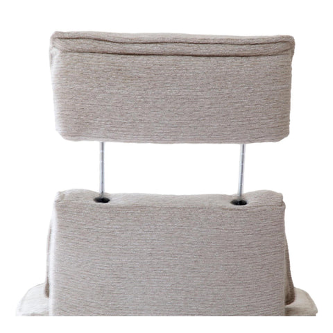 The Newton Swivel Recliner Chair & Matching Footstool – Beige Fabric - Refurbished - image 9