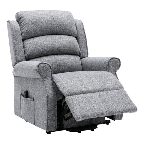 The Andover Dual Motor Riser Recliner Mobility Lift Chair in Stylish Grey Fabric - image 6