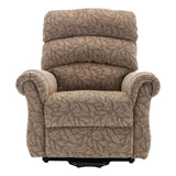 The Amesbury Dual Motor Riser Recliner Electric Mobility Chair - Cocoa Fabric