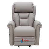 Nevis Healthcare – Triple Motor Riser Recliner Mobility Chair in Pebble 4-Way Stretch Faux Leather - thumbnail 2