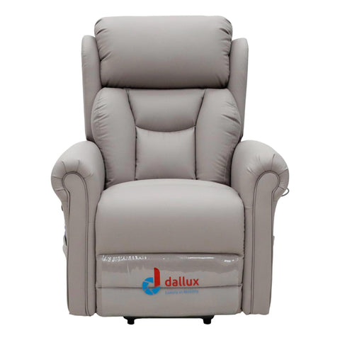 Nevis Healthcare – Triple Motor Riser Recliner Mobility Chair in Pebble 4-Way Stretch Faux Leather - image 2