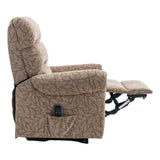 The Amesbury Dual Motor Riser Recliner Electric Mobility Chair - Cocoa Fabric