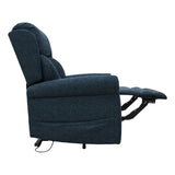 Nevis Standard – Dual Motor Riser Recliner Mobility Chair in Denim Blue Fabric - Refurbished - thumbnail 3