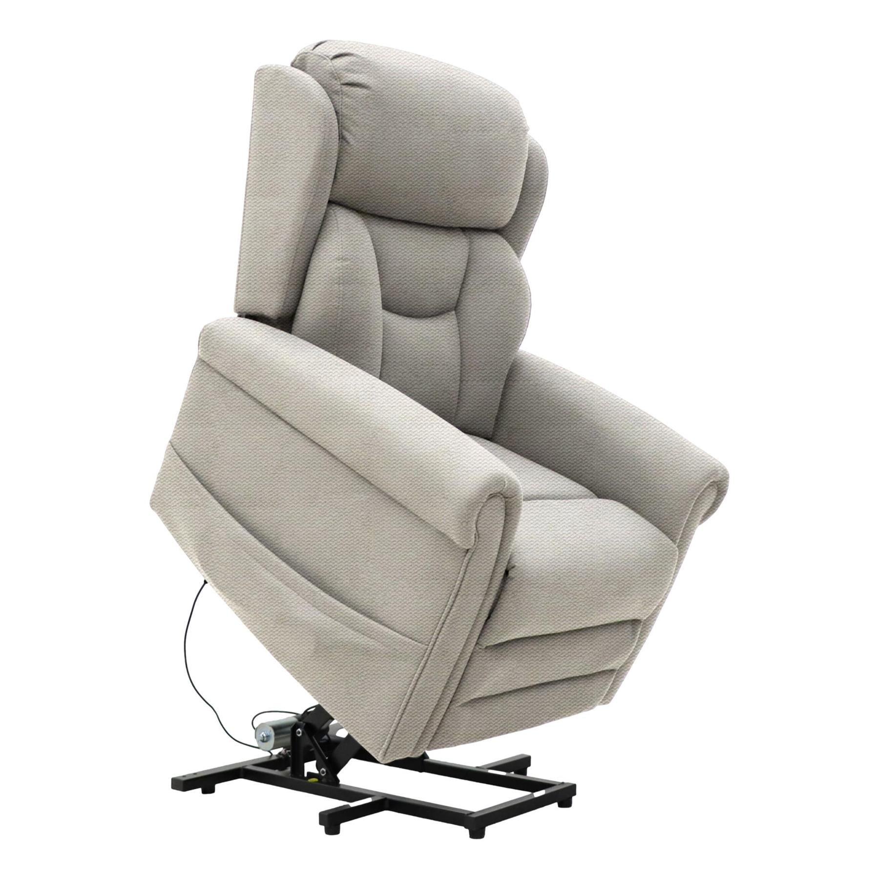 Nevis Standard – Triple Motor Riser Recliner Mobility Chair in Cream Fabric