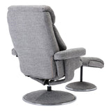 The Biarritz - Swivel Recliner Chair & Matching Footstool in Lisbon Rock Fabric - thumbnail 9