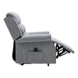 The Andover Dual Motor Riser Recliner Mobility Lift Chair in Stylish Grey Fabric - thumbnail 8