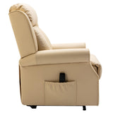 The Darwin - Dual Motor Riser Recliner Mobility Arm Chair in Cream - Clearance - thumbnail 3