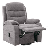 Brampton Riser Recliner Mobility Chair in Lisbon Grey Fabric - thumbnail 5