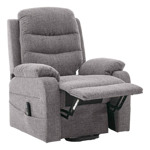 Brampton Riser Recliner Mobility Chair in Lisbon Grey Fabric - image 5