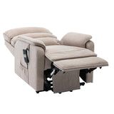 Henley Riser Recliner Dual Motor, Heat & Massage in Lisbon Wheat - Refurbished - thumbnail 6