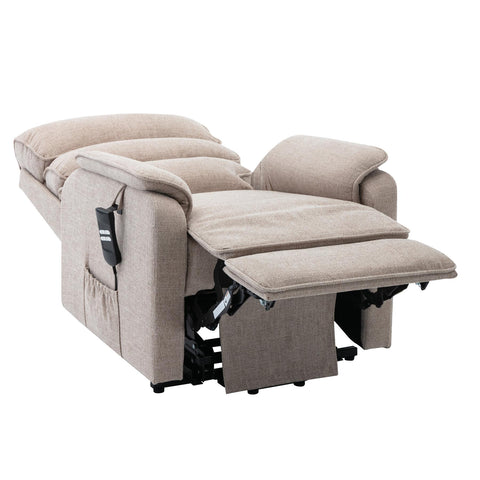 Henley Riser Recliner Dual Motor, Heat & Massage in Lisbon Wheat - Refurbished - image 6
