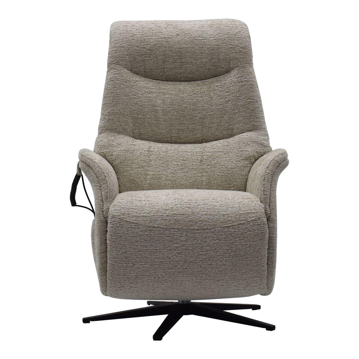 Boston Swivel Riser Recliner Chair in Natural Fabric - alternate product image